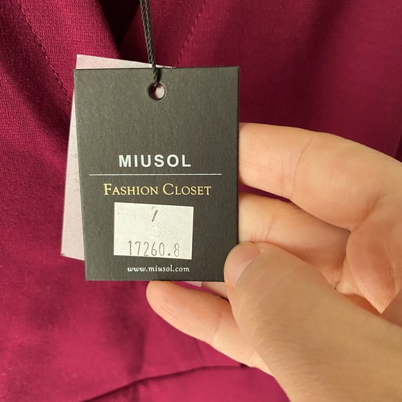 Raspberry shift with cap sleeves by Miusol - Picture 3 of 6